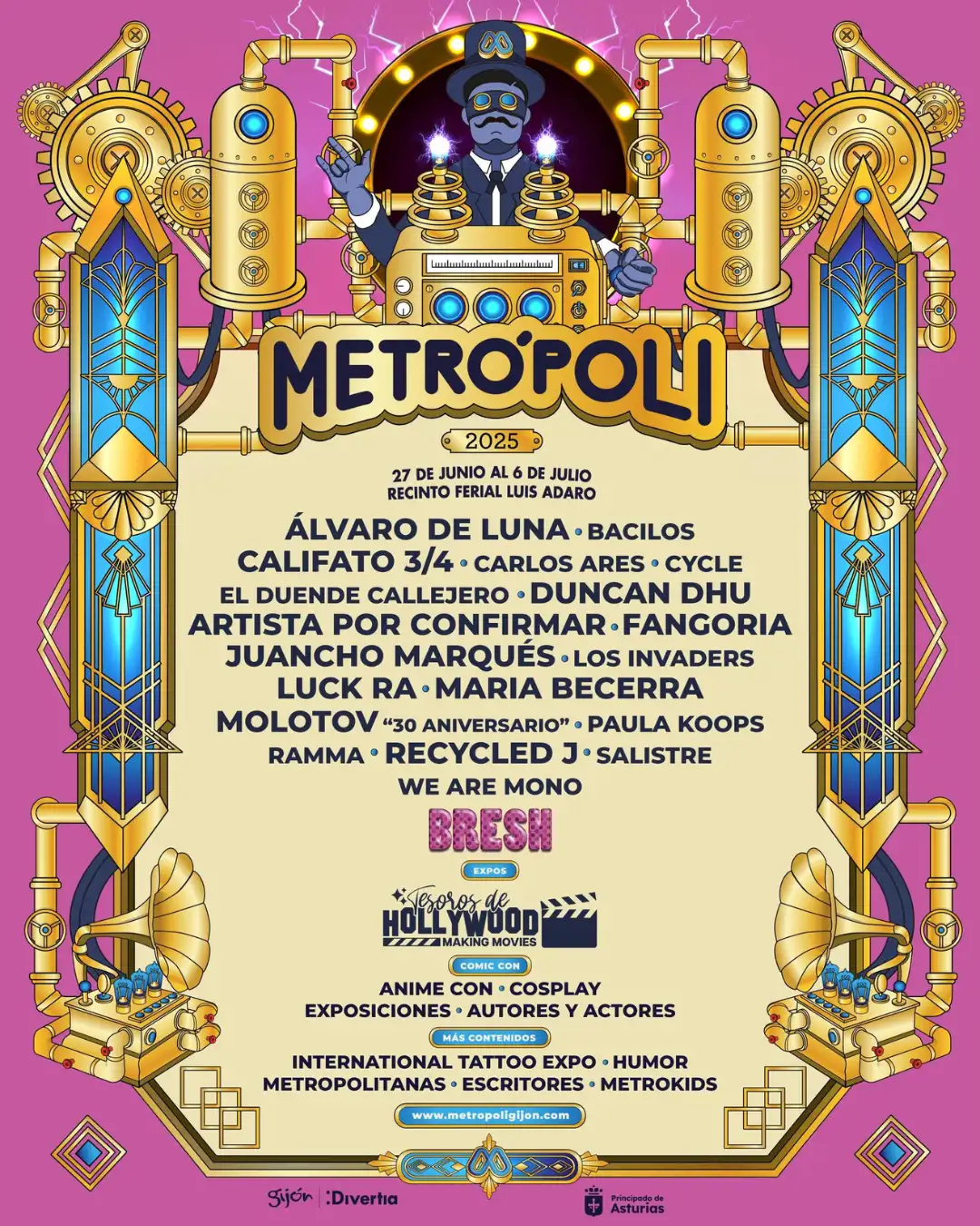 Metrópoli 2025: María Becerra, Fangoria y Molotov lideran el cartel del festival en Gijón