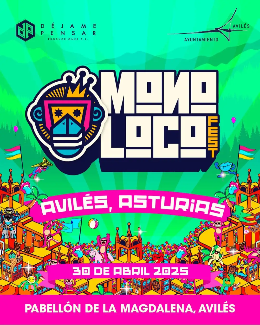 Monoloco aterriza en Avilés: el festival juvenil celebrará su primera edición en Asturias