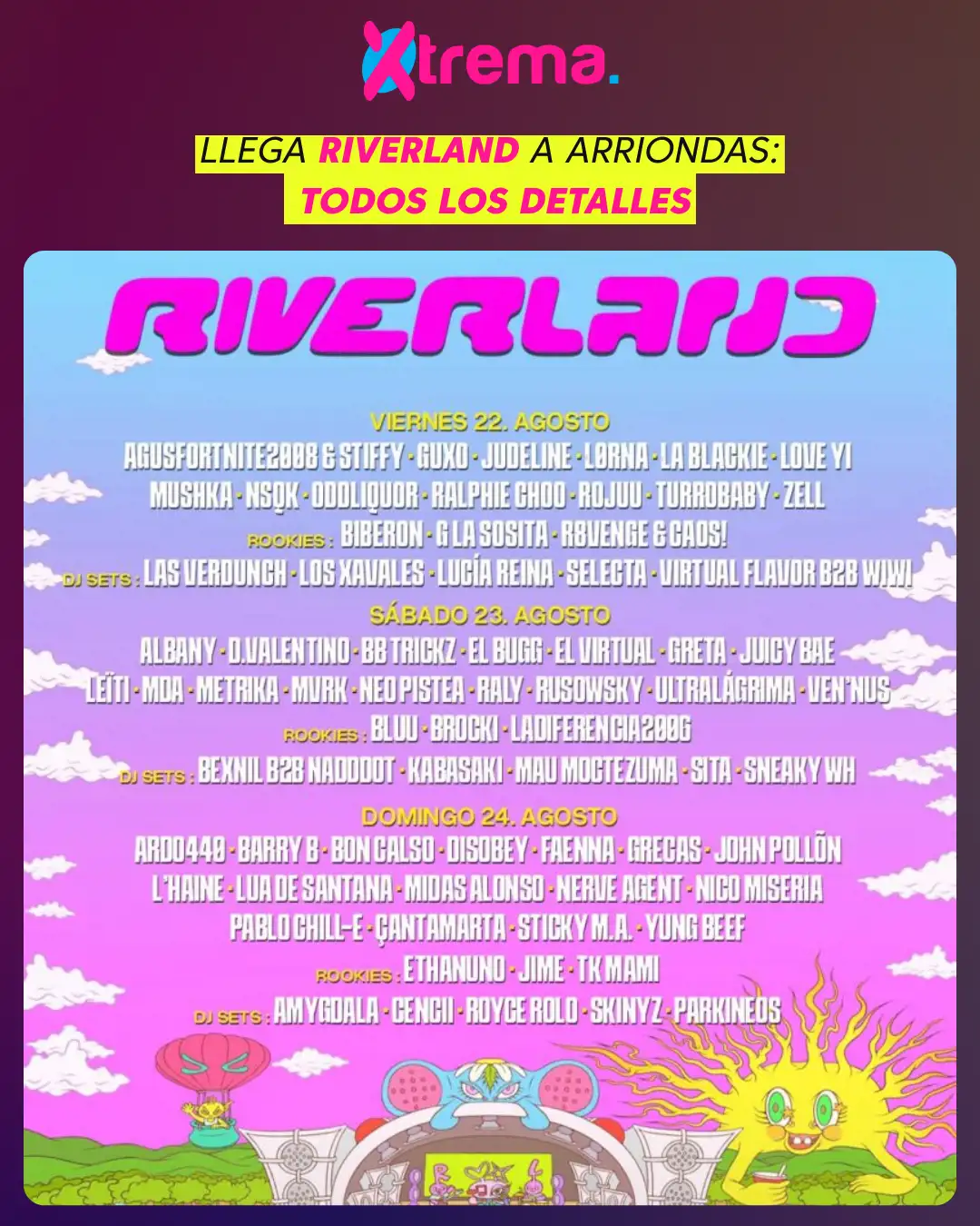 Este fin de semana llega Riverland Fest 2025 a Arriondas