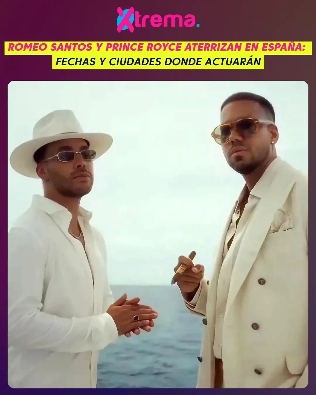 Romeo Santos y Prince Royce aterrizan en España: Fechas y ciudades donde actuarán